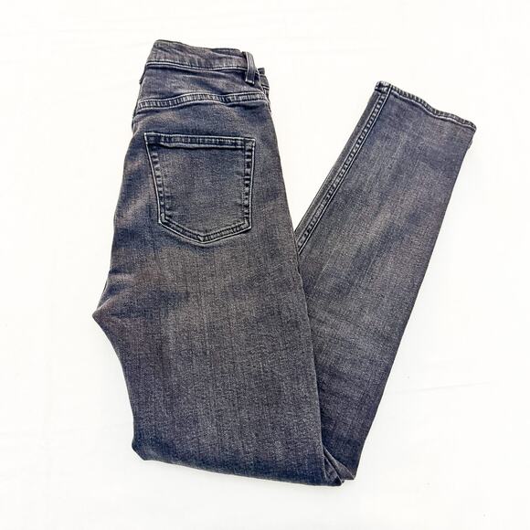 & Other Stories Denim Charcoal Black Jeans Skinny Zip Fly Size 25 x 30 - Picture 8 of 8